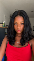 12 Inch Super Double Drawn Bone Straight Bob Wig Blunt Cut 6×5 Natural Middle-Side Part Glueless Straight Bob Wig Vietnam Hair