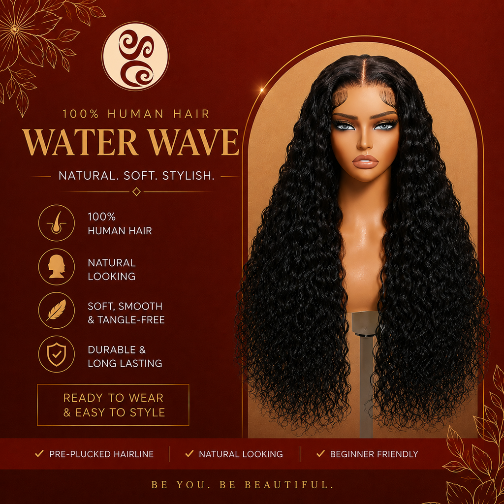 24 Inch Water Wave Glueless HD Lace Frontal Wig Pre-everything 13x4 Lace Front Wigs 250% Density