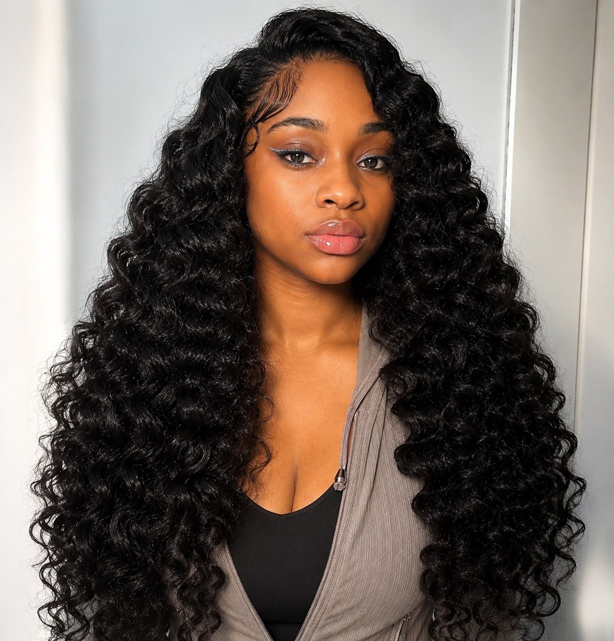 24 Inch Bouncy Wand Curly Wig 6x5 Pre-cut HD Lace Wear & Go Glueless Wig 100% Human Hair Full Volume