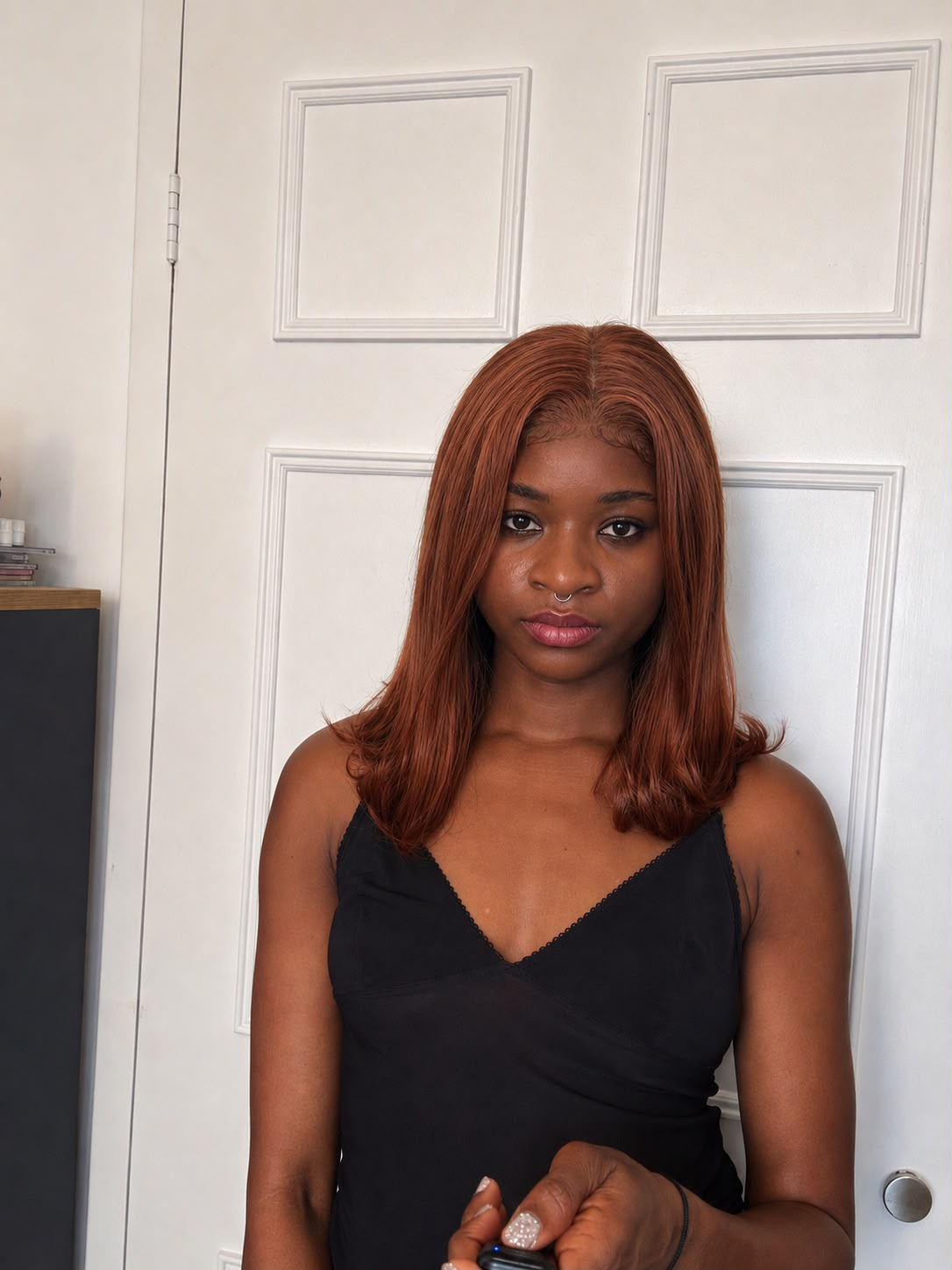 14 Inches Copper Brown 6x5 Pre-everything Straight Bob Wig 180% Density