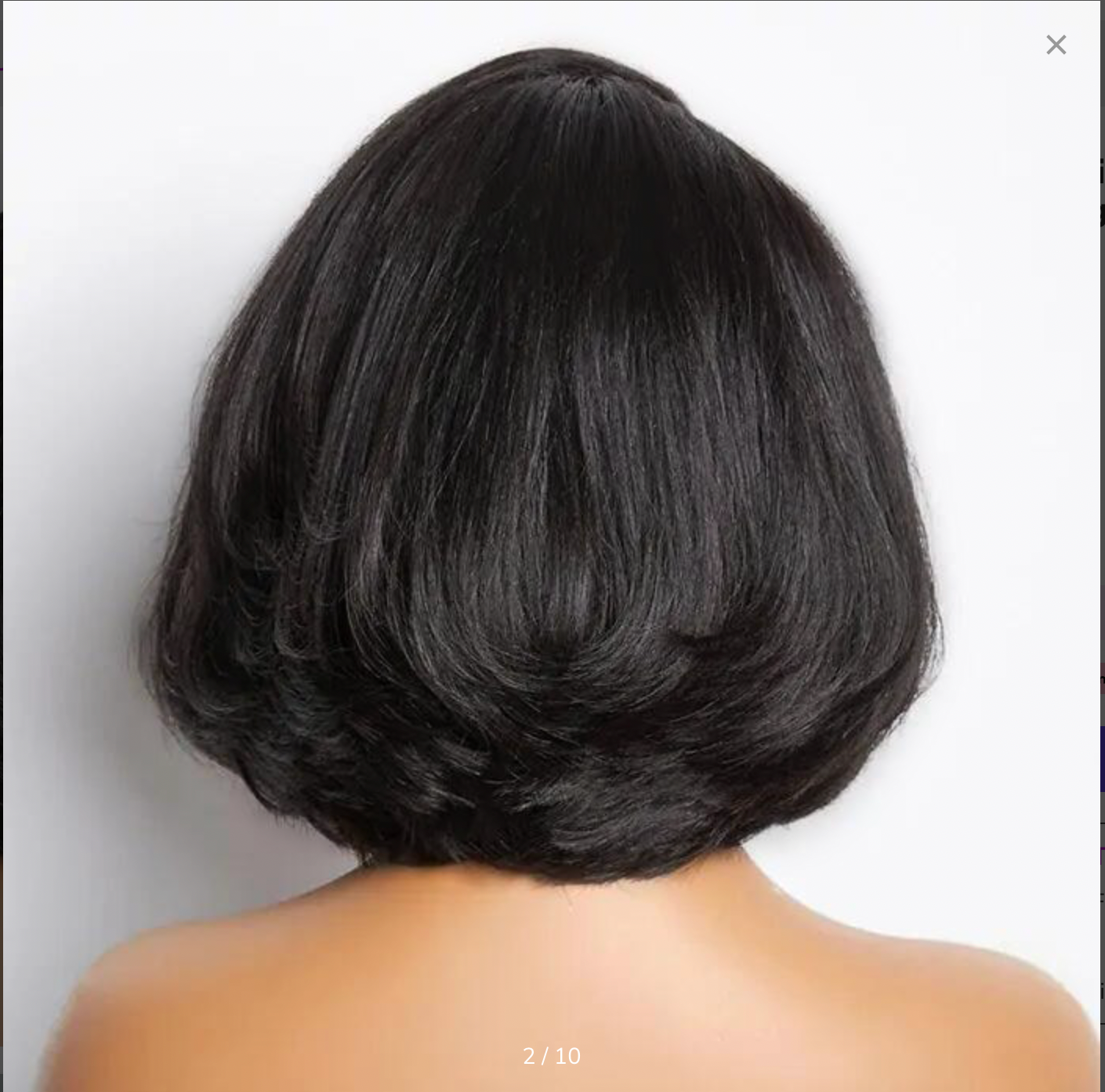 10 Inch Natural Blowout Layer Cuts Straight Short Bob Wig 6x5 Pre-everything Glueless Wig 180% Density