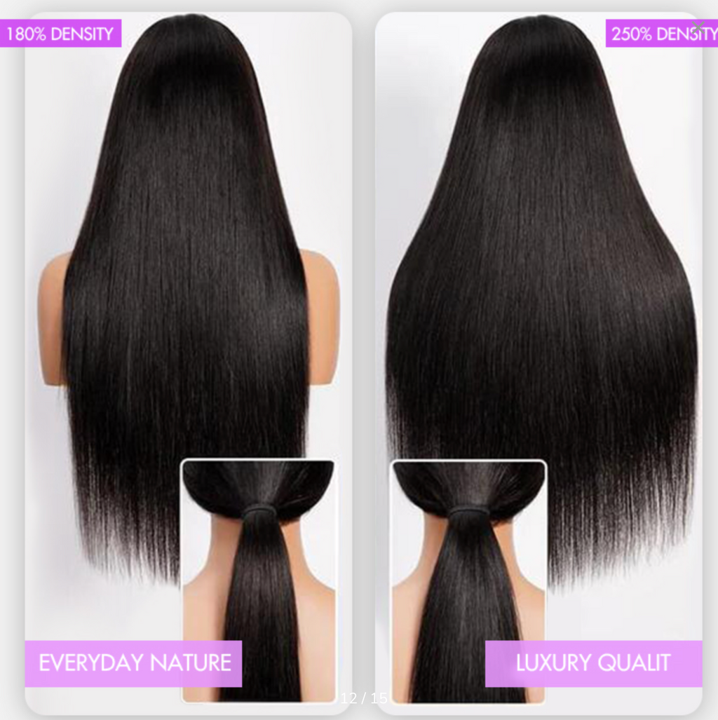 30 Inch 6x5 13x6 Pull Go Glueless Wig Straight Hair Pre-everything 100% Natural Hairline 250% Density