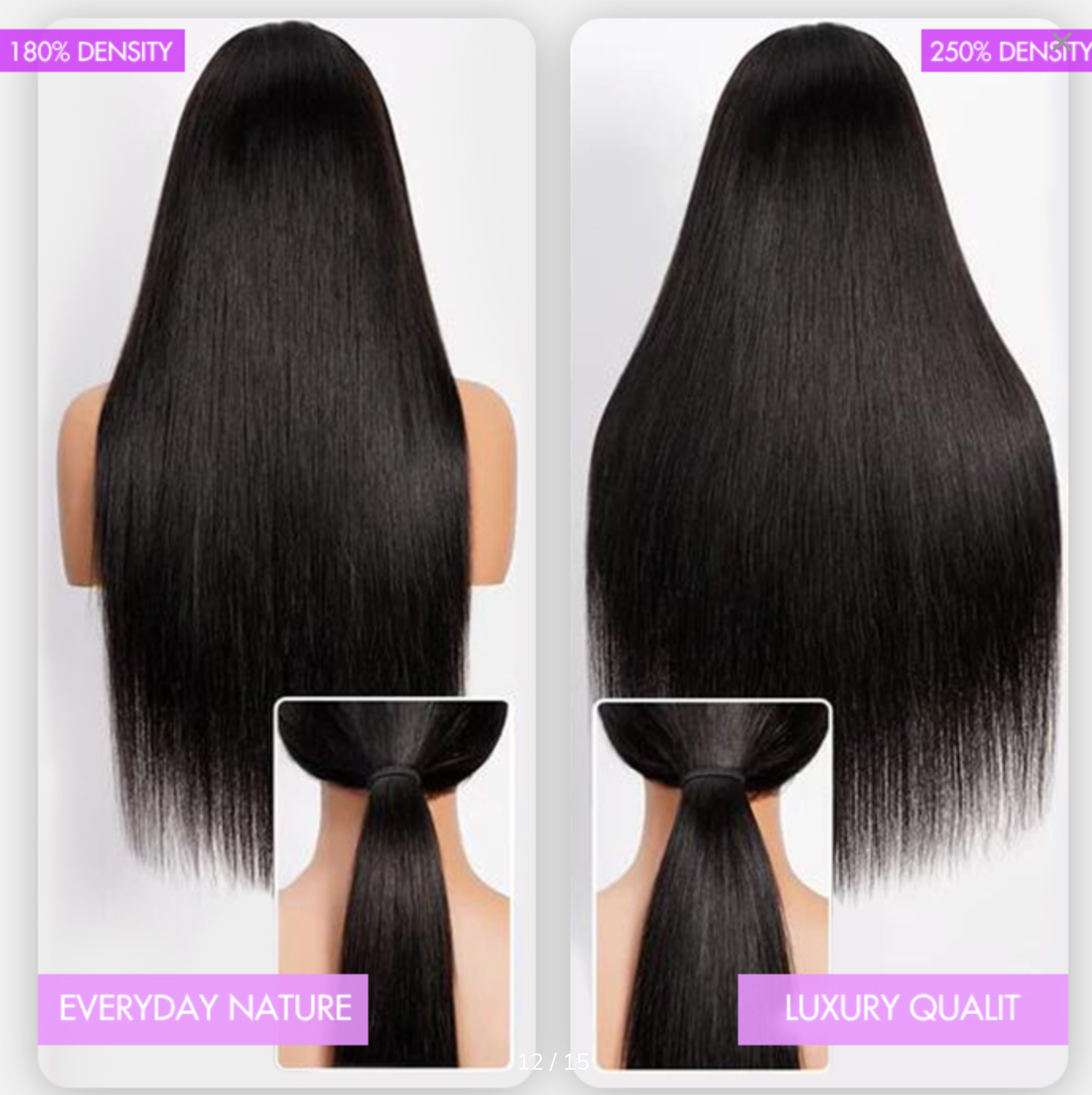 30 Inch 6x5 13x6 Pull Go Glueless Wig Straight Hair Pre-everything 100% Natural Hairline 250% Density
